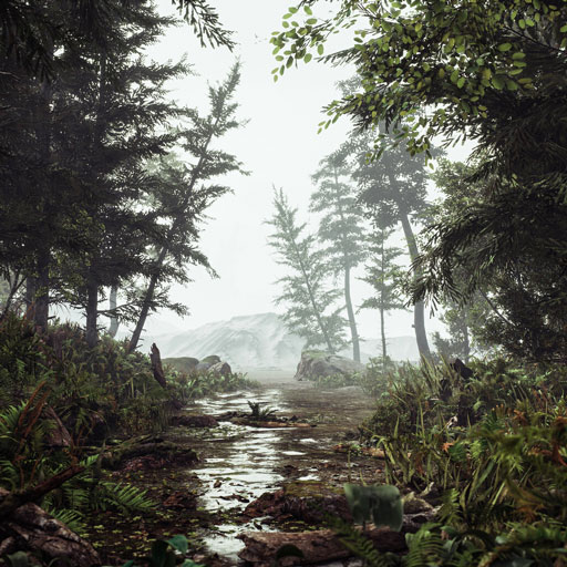 طراحی cgi جنگل