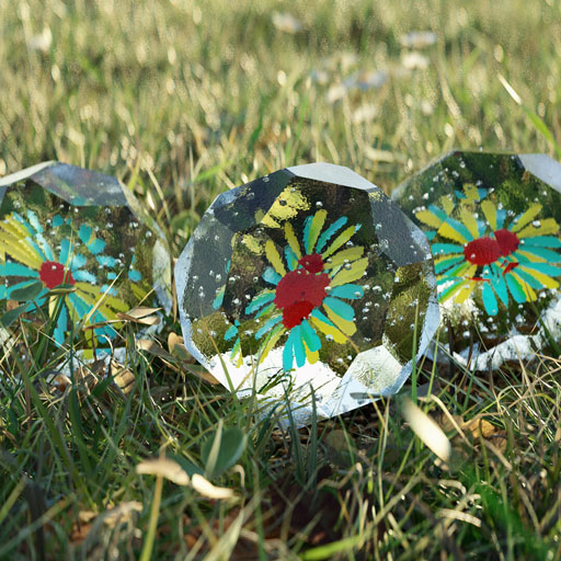طراحی سه بعدی چمن